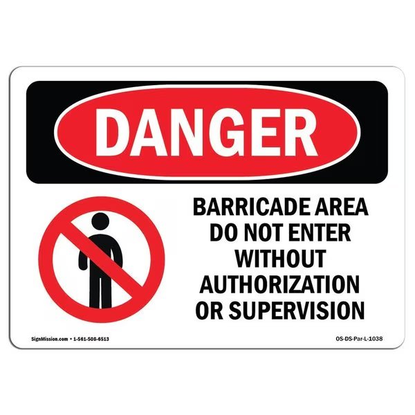 Safety Sign, OSHA Danger, 7